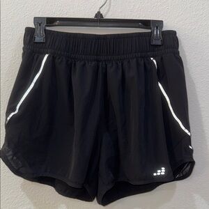 BCG Black Women's Athletic Shorts with Reflective Accents